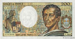 200 Francs MONTESQUIEU FRANCIA  1989 F.70.09 SPL