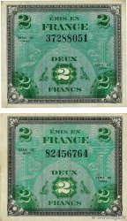 2 Francs DRAPEAU Lot FRANKREICH  1944 VF.16.01