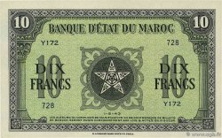 10 Francs MAROC  1943 P.25 SPL+