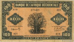 100 Francs AFRIQUE OCCIDENTALE FRANÇAISE (1895-1958)  1942 P.31a B+