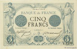 5 Francs NOIR FRANCE  1872 F.01.12 SPL