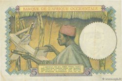 5 Francs FRENCH WEST AFRICA  1937 P.21 q.SPL