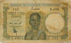 25 Francs FRENCH WEST AFRICA  1948 P.38 G