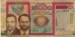 10000 Francs BURUNDI  2004 P.43 q.MB