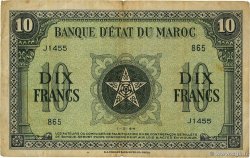 10 Francs MAROCCO  1944 P.25