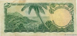 5 Dollars EAST CARIBBEAN STATES  1965 P.14h B