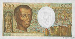 200 Francs MONTESQUIEU FRANCIA  1989 F.70.09 AU