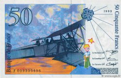 50 Francs SAINT-EXUPÉRY FRANCIA  1993 F.72.02 q.FDC