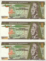 1/2 Quetzal Lot GUATEMALA  1988 P.065