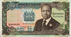 200 Shillings KENYA  1986 P.23Aa pr.TTB