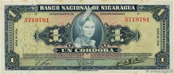 1 Cordoba NICARAGUA  1954 P.099a SPL