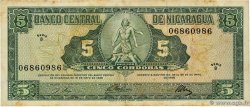 5 Cordobas NIKARAGUA  1968 P.116a S