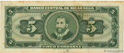 5 Cordobas NICARAGUA  1968 P.116a F