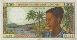 1000 Francs COMOROS  1994 P.11b VG