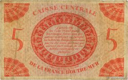 5 Francs FRENCH EQUATORIAL AFRICA  1943 P.15a VG