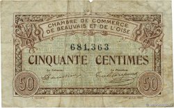 50 Centimes FRANCE régionalisme et divers Beauvais 1920 JP.022.01 TB