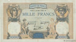 1000 Francs CÉRÈS ET MERCURE type modifié FRANCIA  1939 F.38.35 BB