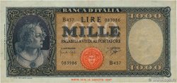 1000 Lire ITALY  1961 P.088 VF