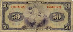 50 Deutsche Mark GERMAN FEDERAL REPUBLIC  1948 P.07a VG