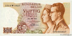 50 Francs BELGIUM  1966 P.139 UNC-