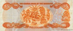5 Dollars BAHAMAS  1984 P.45a F
