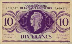 10 Francs FRENCH EQUATORIAL AFRICA  1943 P.16c AU+