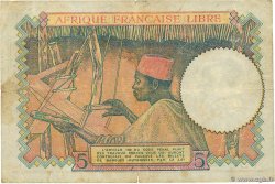 5 Francs AFRIQUE ÉQUATORIALE FRANÇAISE Brazzaville 1941 P.06a TB