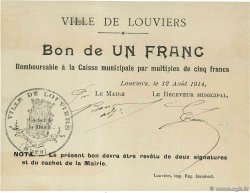 1 Franc FRANCE régionalisme et divers Louviers 1914 JP.27-06 SUP