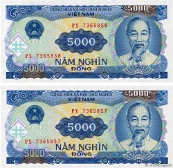 5000 Dong Consécutifs VIETNAM  1991 P.108a UNC