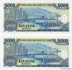 5000 Dong Consécutifs VIETNAM  1991 P.108a UNC