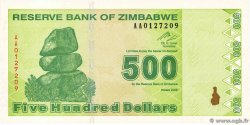 500 Dollars SIMBABWE  2009 P.98 ST