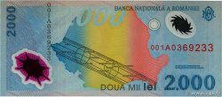 2000 Lei ROMANIA  1999 P.111b FDC