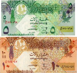 5 et 10 Riyals Lot QATAR  2008 P.29 et P.30 TB+