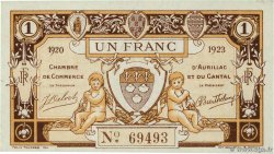 1 Franc FRANCE régionalisme et divers Aurillac 1920 JP.016.15 SPL+