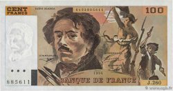 100 Francs DELACROIX 442-1 & 442-2 FRANCE  1994 F.69ter.01a NEUF