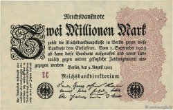 2 Millions Mark ALLEMAGNE  1923 P.104a