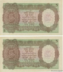 5 Rupees Consécutifs INDIA
  1937 P.018a SPL+