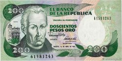 200 Pesos Oro COLOMBIE  1991 P.429d