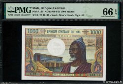 1000 Francs MALI  1973 P.13c FDC