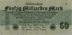 50 Milliarden Mark DEUTSCHLAND  1923 P.125a