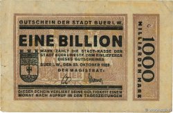 1 Billion Mark GERMANY Buer 1923 