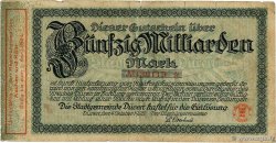 50 Milliarden Mark ALLEMAGNE Düren 1923 