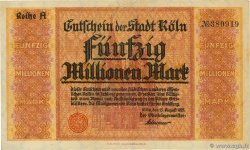 50 Millionen Mark DEUTSCHLAND Köln 1923  SS