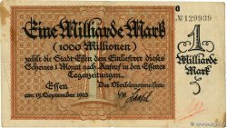 1 Milliard Mark DEUTSCHLAND Essen 1923 