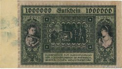 1 Million Mark GERMANY Hamborn Am Rhein 1923  VF