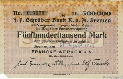 500000 Mark DEUTSCHLAND Bremen 1923 