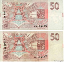 50 Korun Lot CZECH REPUBLIC  1993 P.04 F+