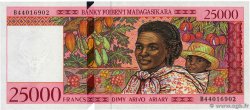 25000 Francs - 5000 Ariary MADAGASKAR  1998 P.082