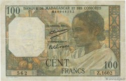 100 Francs MADAGASCAR  1950 P.046a