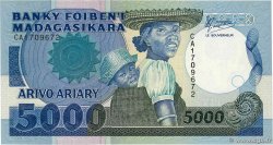 5000 Francs - 1000 Ariary MADAGASCAR  1988 P.073a